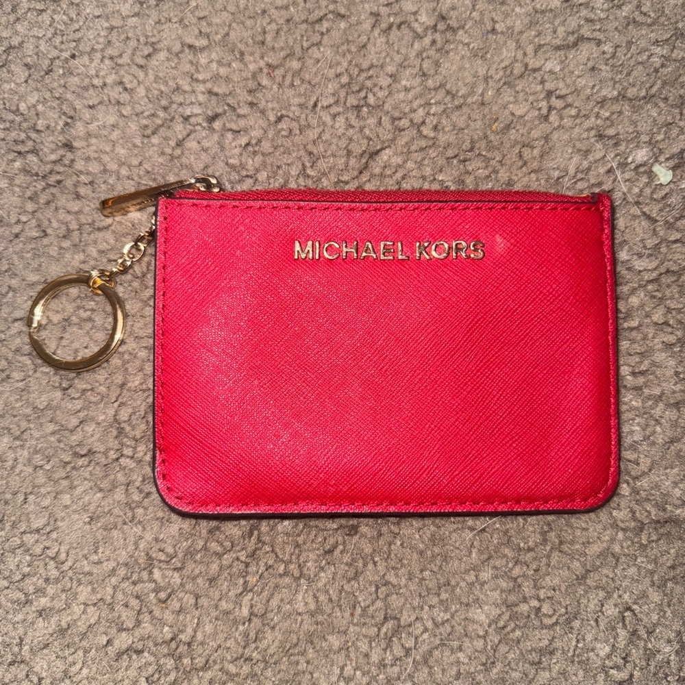 Michael Kors Red Card Holder/Wallet